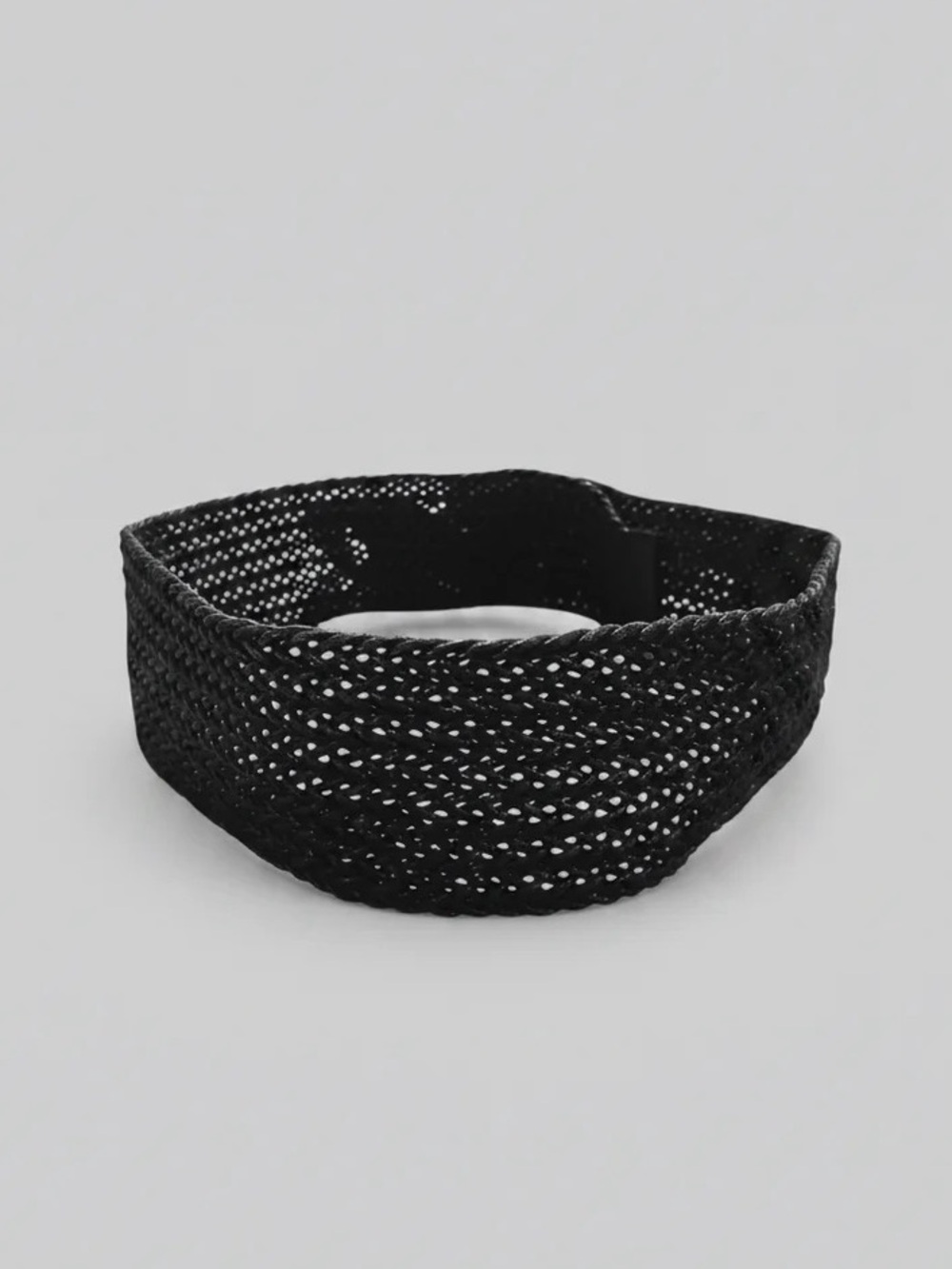 WOVEN PULSE BLACK WOODEN BUCKLE BRAIDED BELT - Picture 5 of 8